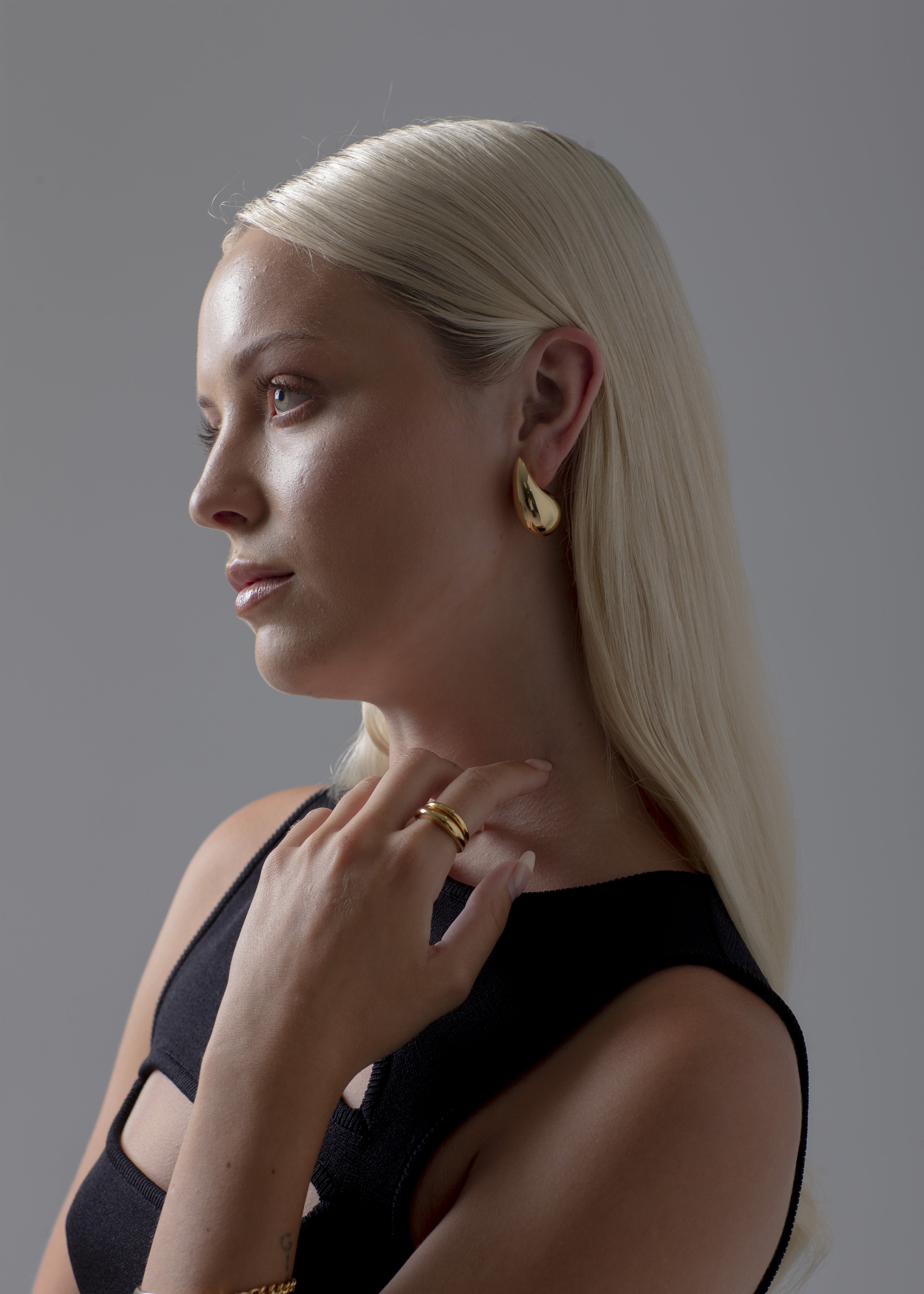 Bia Earrings / Gold / L