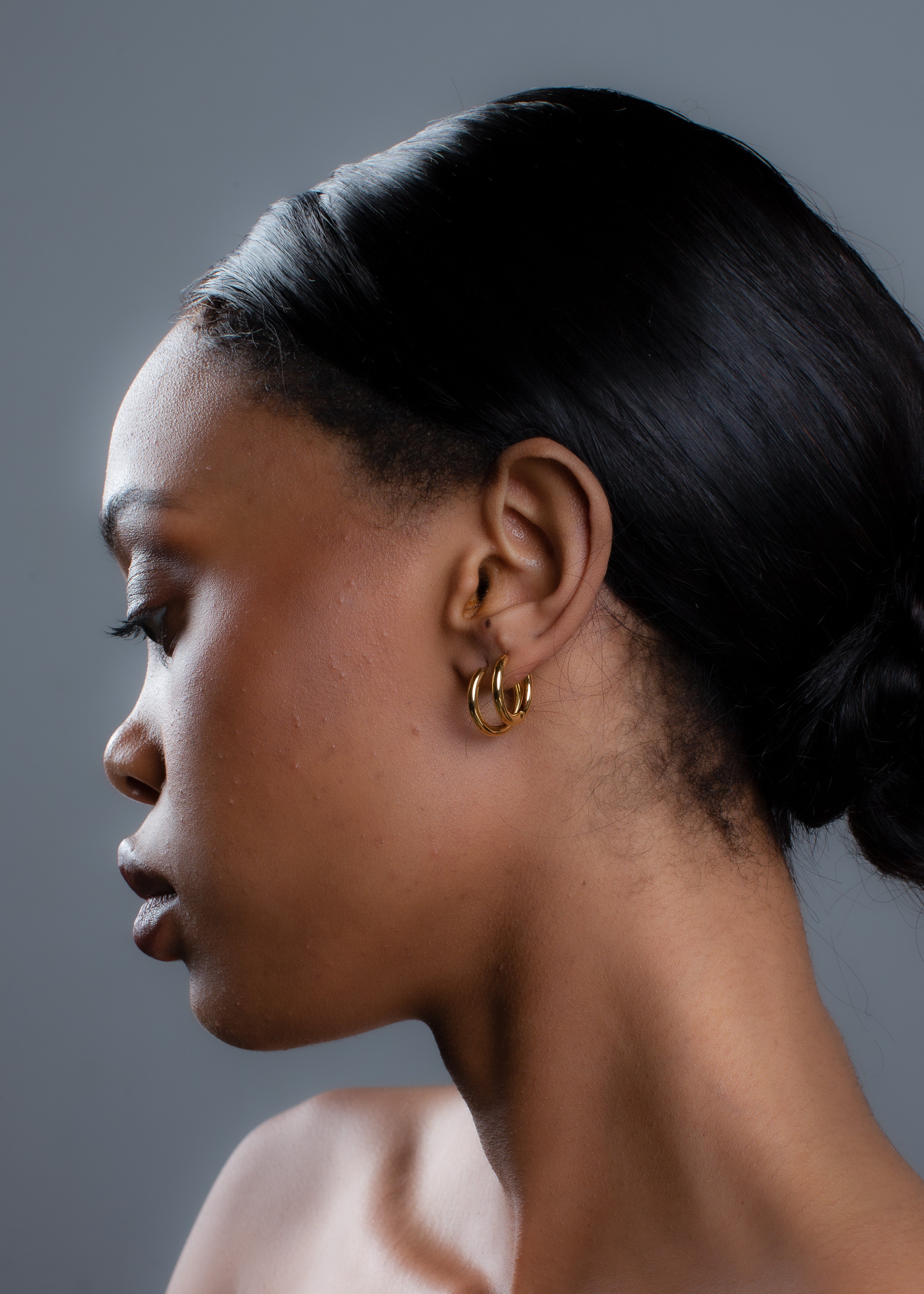 Plain Small Hoops / Gold