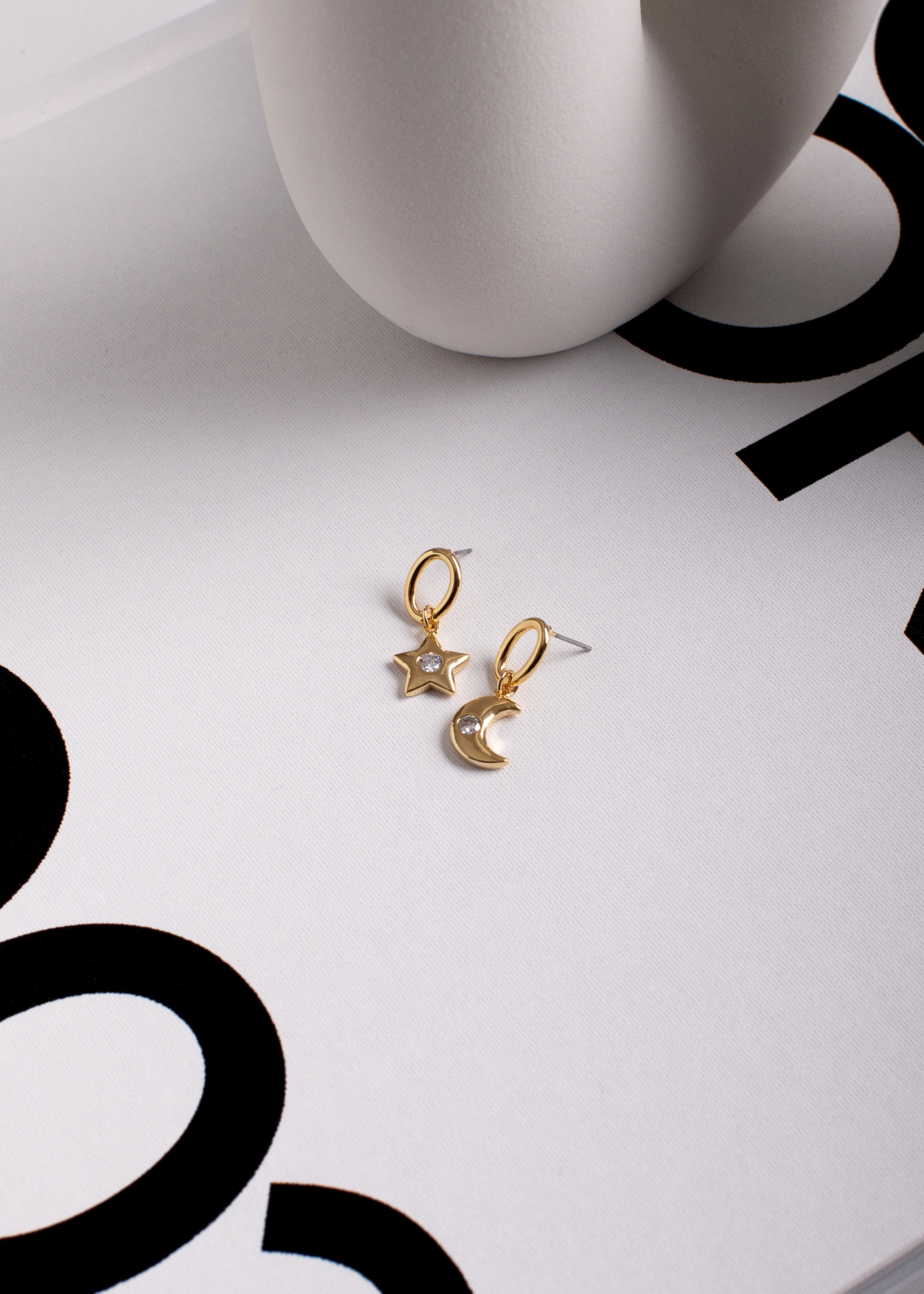 Star & Crescent Studs / Gold