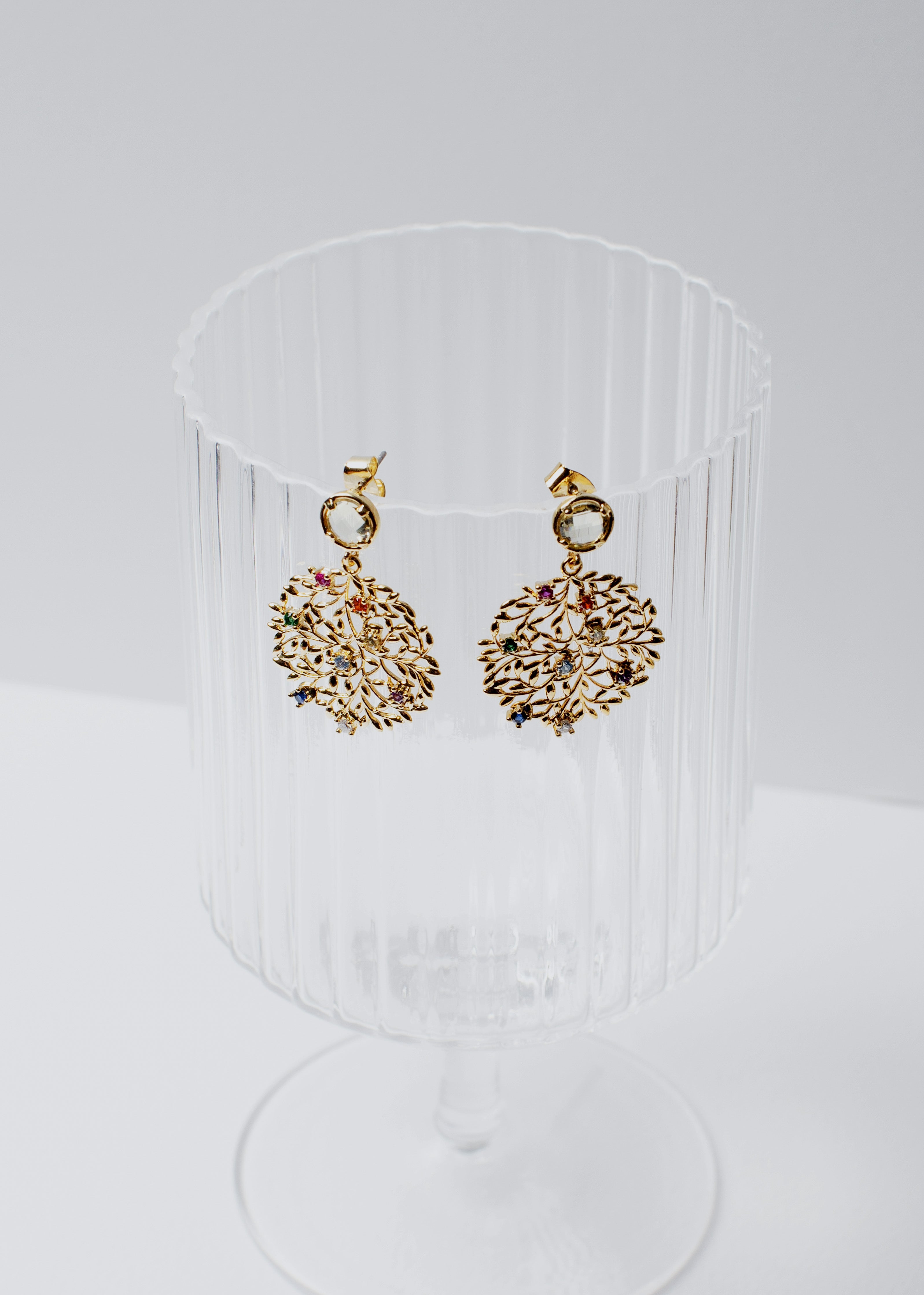 Bouquet Earrings / Gold