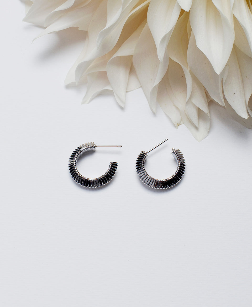 Erika Hoop Earrings / Silver