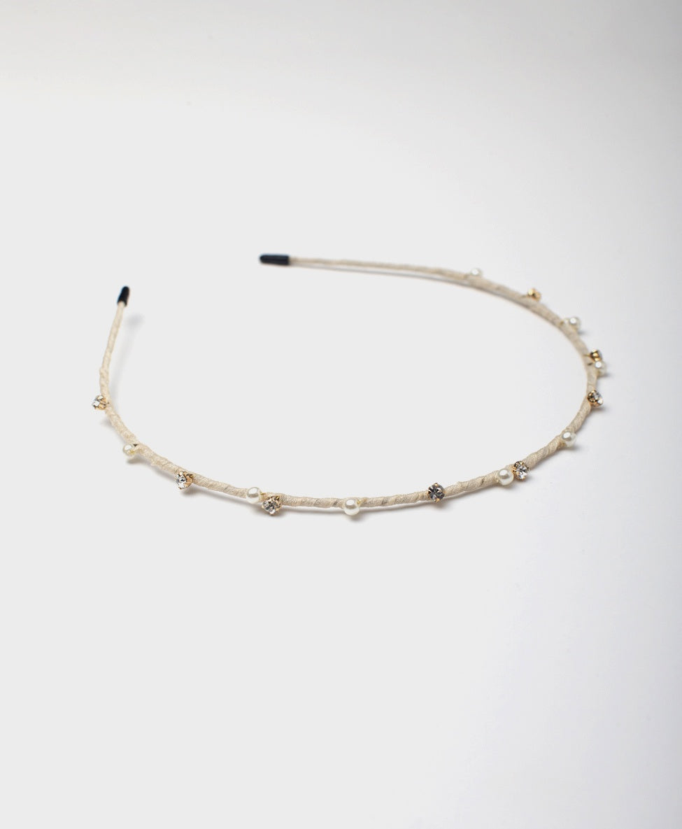 Lisa Thin Headband / Beige