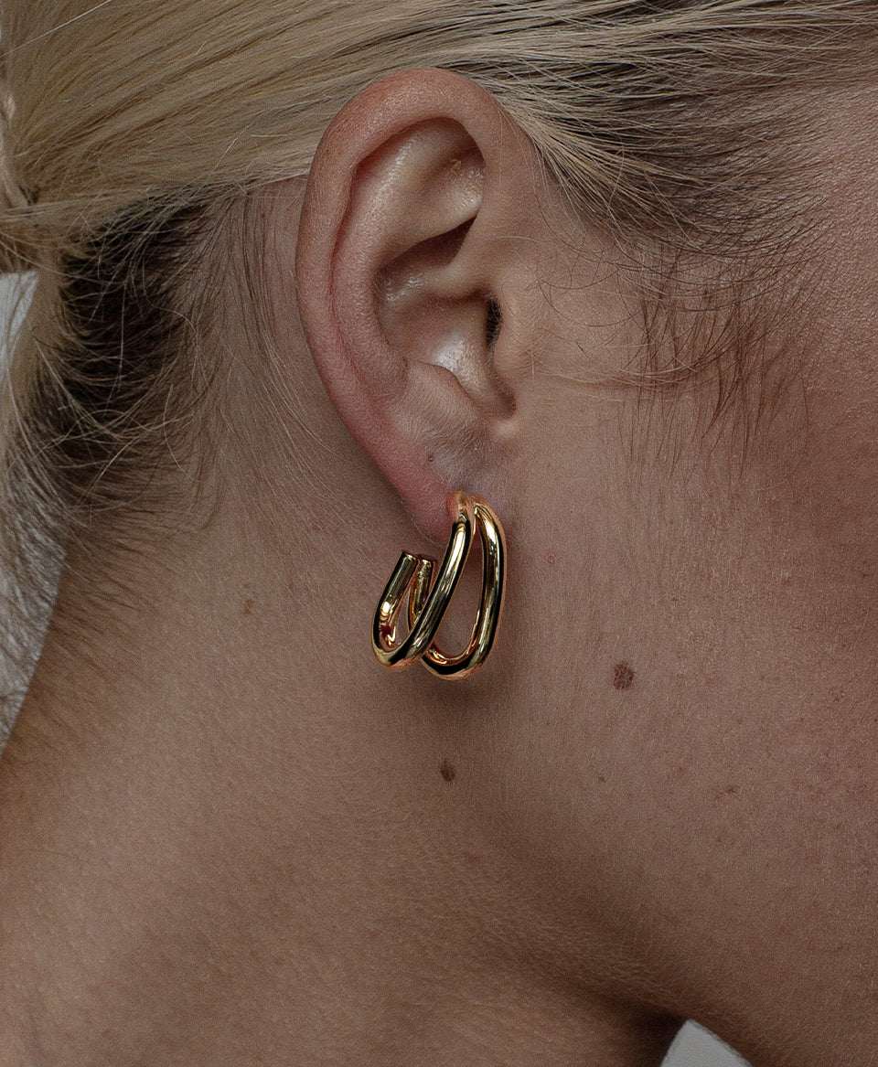 Dominique Hoop Earrings / Gold