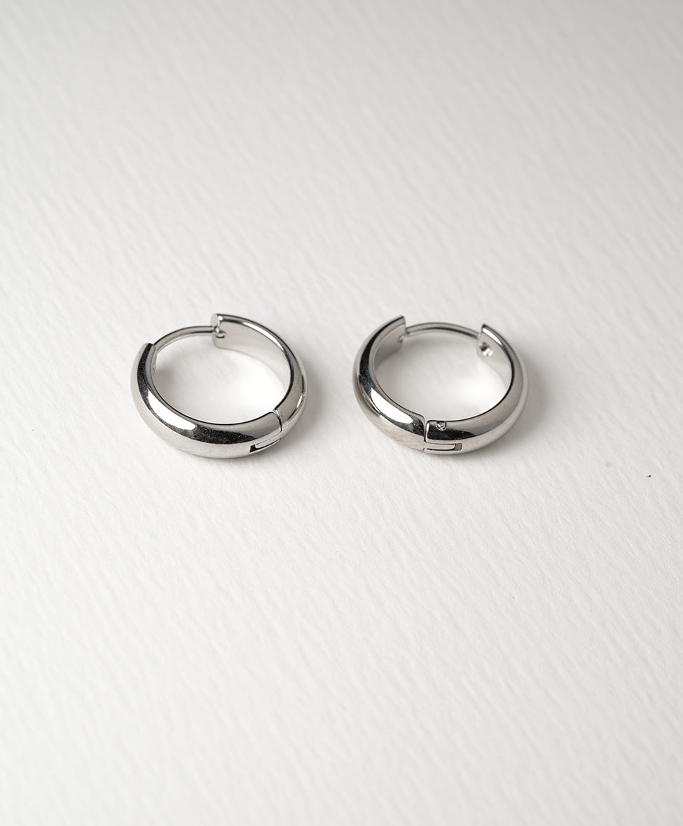 Elemental Medium Hoops /SS/ Silver