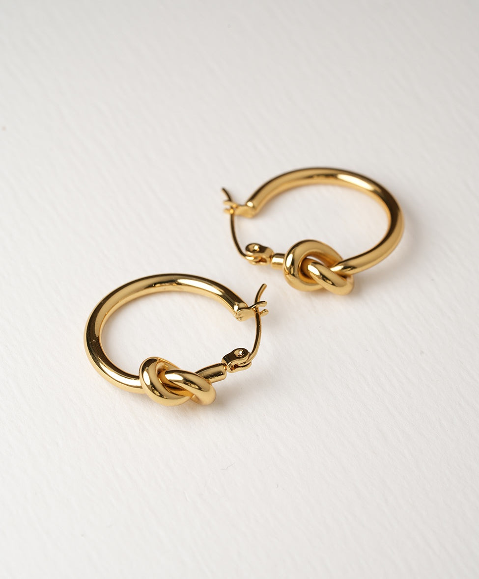 Knot Hoops /SS/ Gold