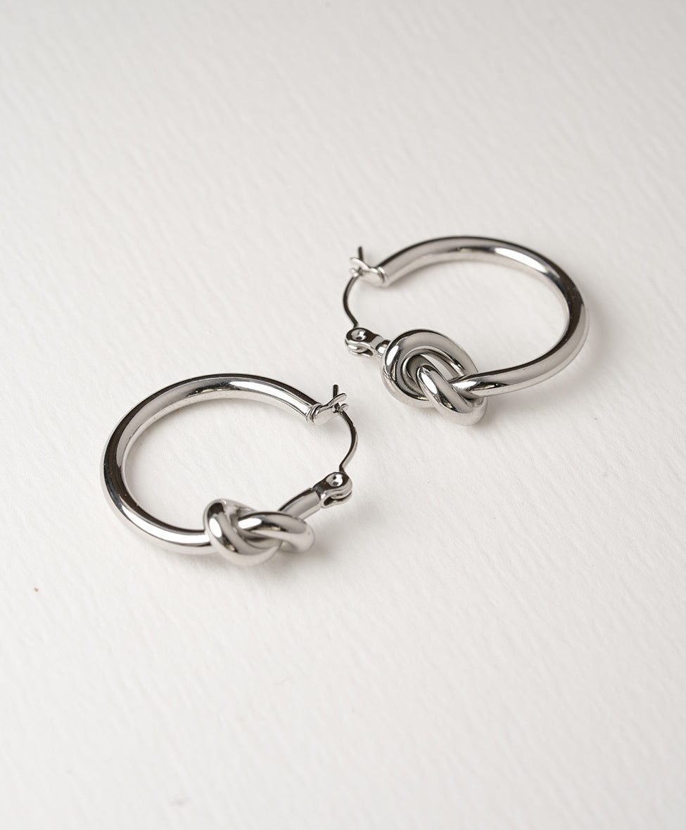 Knot Hoops /SS/ Silver