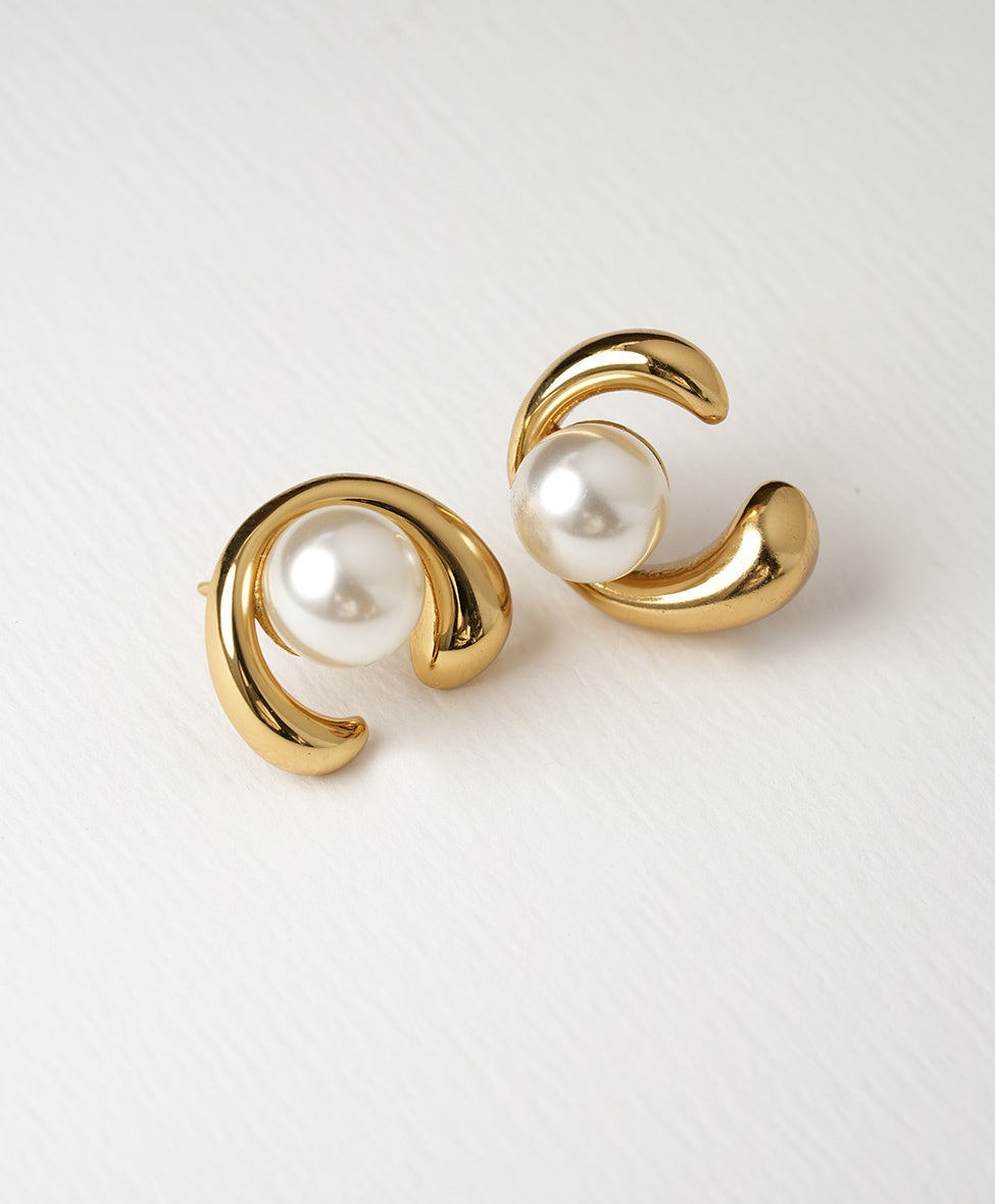 Luella Pearl Studs /SS/ Gold