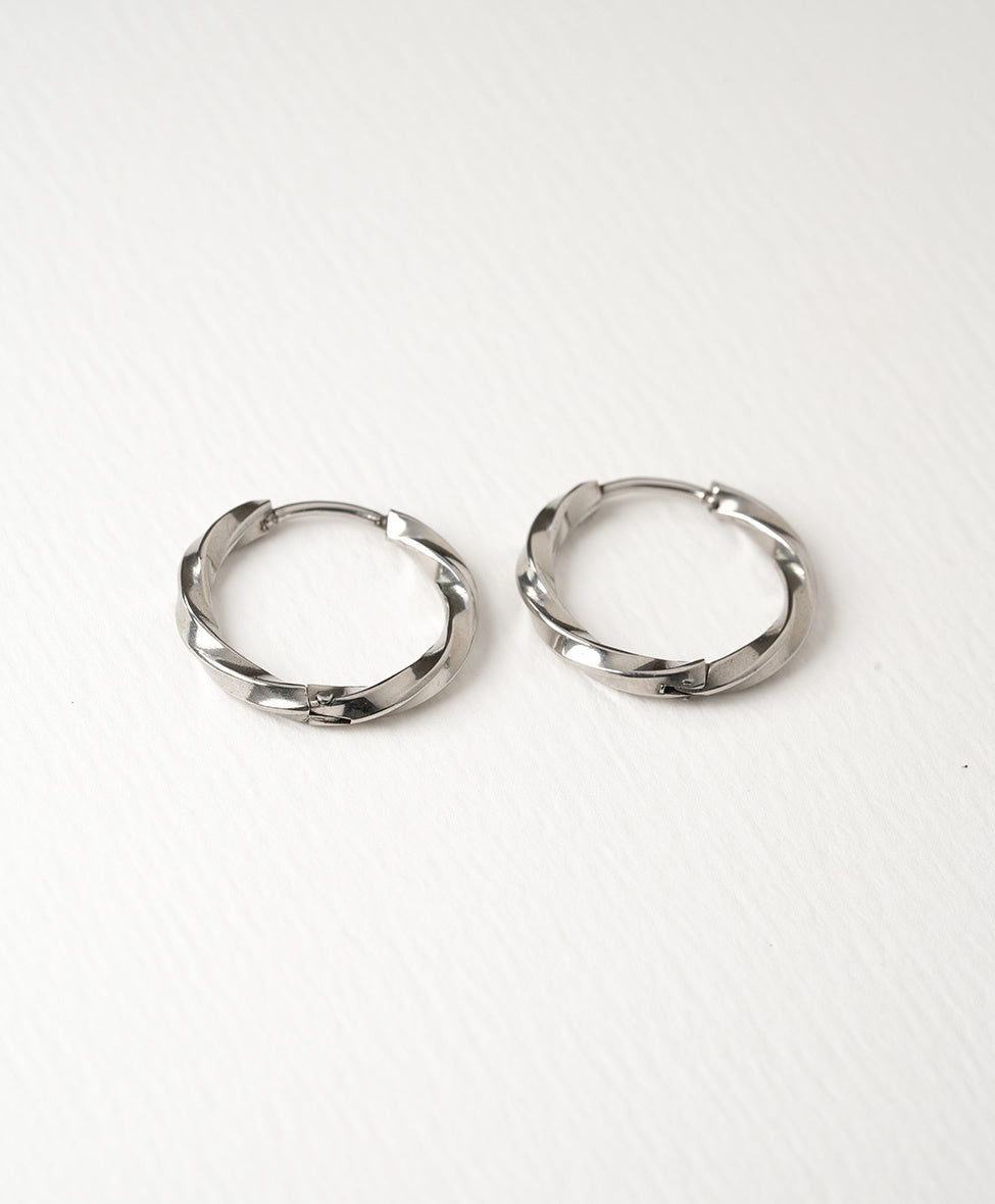 Twister Hoops /SS/ Silver