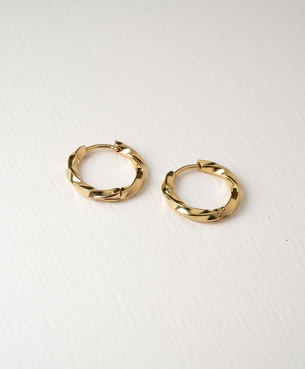 Twister Mini Hoops /SS/ Gold