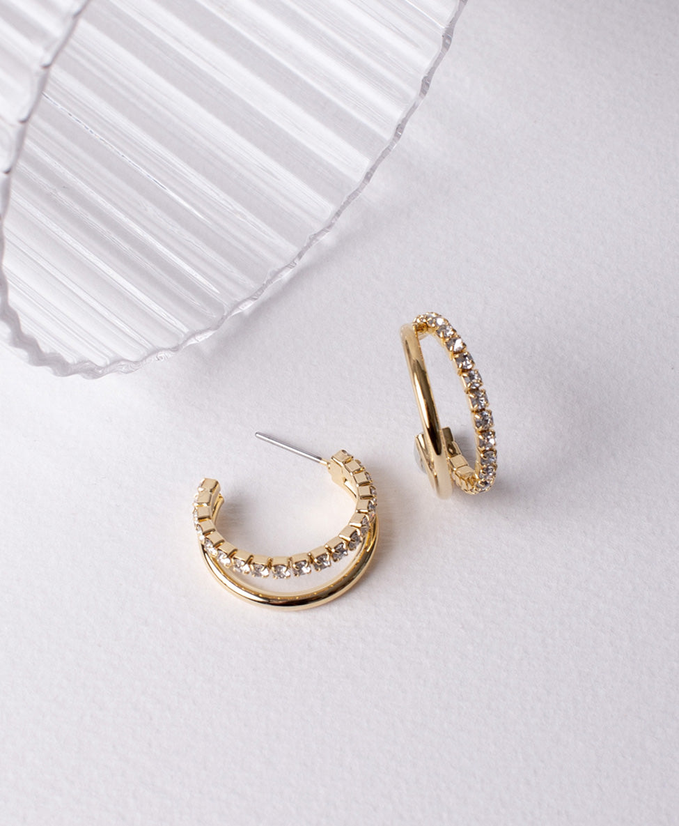 Bree Double Hoops / Gold