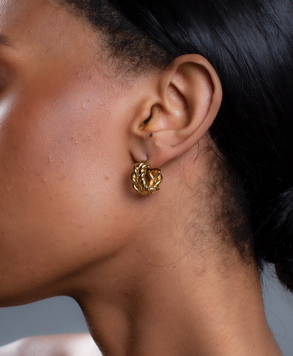 Gary Hoop Earrings / Gold